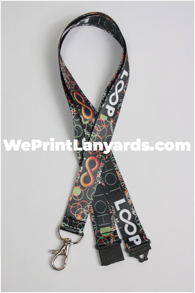 Full colour printed promotional event lanyard